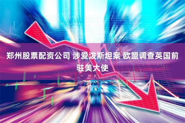 郑州股票配资公司 涉爱泼斯坦案 欧盟调查英国前驻美大使